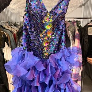 Sherri Hill Vibrant Purple Dress